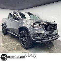 Mercedes X-Class 2018+ barre de protection urbaine (nudge bar) noir brillant