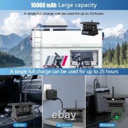 Moniteur DVR sans fil numérique 7 pouces avec écran tactile, caméra de recul solaire pour attelage de camion