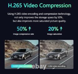 Moniteur DVR sans fil numérique 7 pouces avec écran tactile, caméra de recul solaire pour attelage de camion