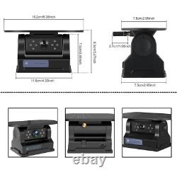 Moniteur DVR sans fil numérique 7 pouces avec écran tactile, caméra de recul solaire pour attelage de camion