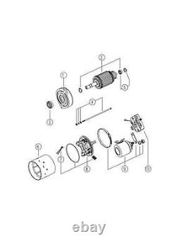Moteur électrique Diamètre de centrage 63.5mm Longueur 137.5mm Remplacement MAHLE