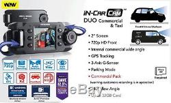 Nextbase Duo Voiture De Tableau De Bord De Voiture Commerciale Dash Vidéo Double Caméra 2 720p Hd Dvr Cam