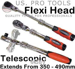 Nous. Pro Tools 1/2 Dr 72t Tooth Flexi Head Poignée À Cliquet Extensible Flexible