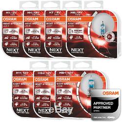 Osram Disjoncteur Nuit Laser (next Generation) Ampoules Voiture H1 H4 H7 H8 H11 Hb3 Hb4
