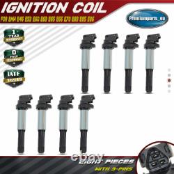 Pack de 8 bobines d'allumage pour BMW E60 E63 E65 E66 E85 545i 650i 735i 740i X5 01-11