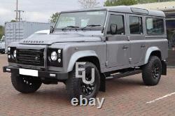 Pour Land Rover Defender 110 L316 Marches Latérales Tapis Noir Style Feu & Glace