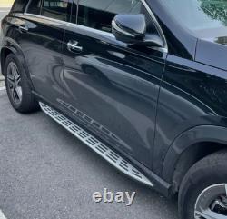Pour Mercedes GLE marchepieds latéraux, marchepieds running boards compatibles 2019 2025, 1 paire, style OE V167