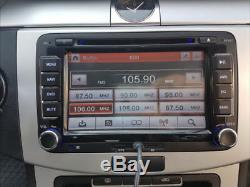 Pour Vw Golf Mk5 Mk6 Jetta 7 Car Stereo Radio Caméra DVD Sat Nav Gps Bluetooth +