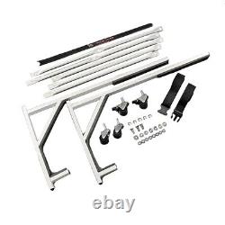 Rayonnage universel de rangement pour support de toit rigide convertible blanc 050