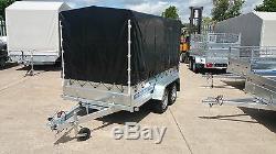 Remorque De Voiture 8ft X 4ft Box Remorque Twin Axle 750kg À Plat