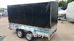 Remorque De Voiture 8ft X 4ft Box Remorque Twin Axle 750kg À Plat