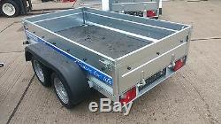 Remorque De Voiture 8ft X 4ft Box Remorque Twin Axle 750kg À Plat