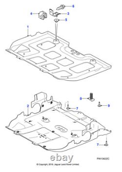 Remplacement de l'undershield Jaguar Genuine C2P25349 s'adapte à XK 2006-2014 (À partir de B00379)