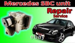 Réparation, reconstruction et réinitialisation de la pompe ABS SBC Mercedes pour les modèles W211 SL C2359 C249F C235C C2498 C235A