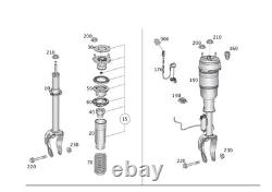 Ressort hélicoïdal avant d'origine Mercedes-Benz s'adapte au GLE M-Class W166 A1663211604