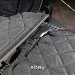 S'adapte au Land Rover Discovery 4 Tapis de coffre matelassé avec grille de protection pour chien (2009-2016) 214