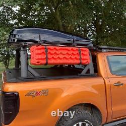 Supports de bande de roulement en sable pour pneus de traction de récupération d'urgence pour porte-charge