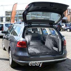 Tapis de coffre matelassé pour Volkswagen Passat Estate avec grille de séparation sur mesure (2011-2014) 223