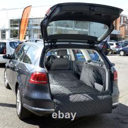Tapis de coffre matelassé pour Volkswagen Passat Estate avec grille de séparation sur mesure (2011-2014) 223