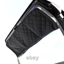 Tapis de coffre matelassé sur mesure Audi A4 Avant avec grille de séparation pour chien (à partir de 2015) 258