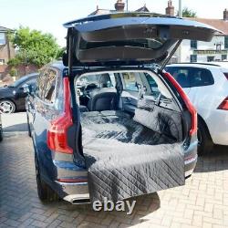 Tapis de coffre matelassé sur mesure avec grille de protection pour chien Volvo Xc90 (à partir de 2024) 628