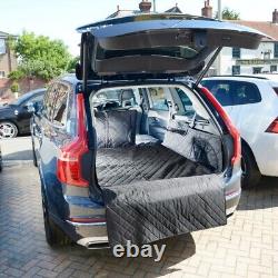 Tapis de coffre matelassé sur mesure avec grille de protection pour chien Volvo Xc90 (à partir de 2024) 628