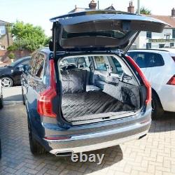 Tapis de coffre matelassé sur mesure avec grille de protection pour chien Volvo Xc90 (à partir de 2024) 628