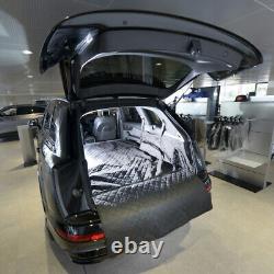 Tapis de coffre matelassé sur mesure pour Audi Q7 avec garde pour chien imperméable (à partir de 2015) 635
