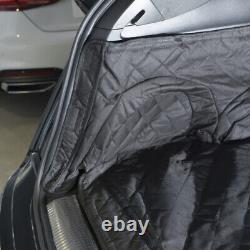 Tapis de coffre matelassé sur mesure pour Audi Q7 avec grille de protection pour chien imperméable (à partir de 2015) 635