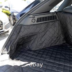 Tapis de coffre matelassé surélevé sur mesure pour Audi Q3 (2011-2018) avec protection pour chien