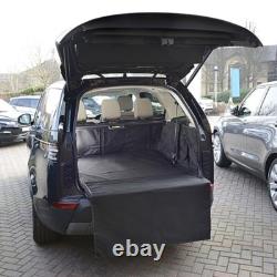 Tapis de coffre sur mesure avec grille de protection pour chien adapté au Land Rover Discovery 5 (2017 et plus) 313