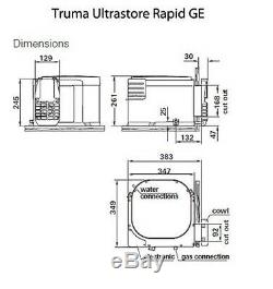 Truma Ultrastore Rapide Ge Chauffe-eau 10 Litres Caravane / Motorhome / Campervan