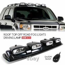 Universal 4x4 Roof Top Bar Driveing Pod Lights Lens Outroad Fog Fog Head Lamps