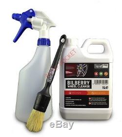 Valet Pro Wheel Cleaner Myrtille Spray Kit 1 Litre Sans Danger Pour Les Alliages Et Sans Acide