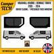 Vauxhall Vivaro 01 14 Conducteur Coulissant Passager Fenêtres Fixes + Kit De Collage