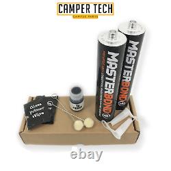 Vitre FIXE AVANT PAIRE pour VW Crafter 2006-2017 avec Kit de Collage et U-Trim