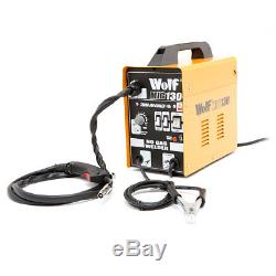 Wolf Mig 130 Soudeuse Portative 230v DC Aucun Gas Gasless 120a 120 Ampères