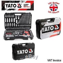 Yato Professional 216 Pcs Racket Socket Set 1/2 1/4 3/8 Outils Toolbox Yt-38841